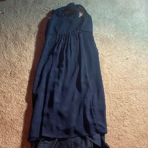 Blue Neck Strap dress